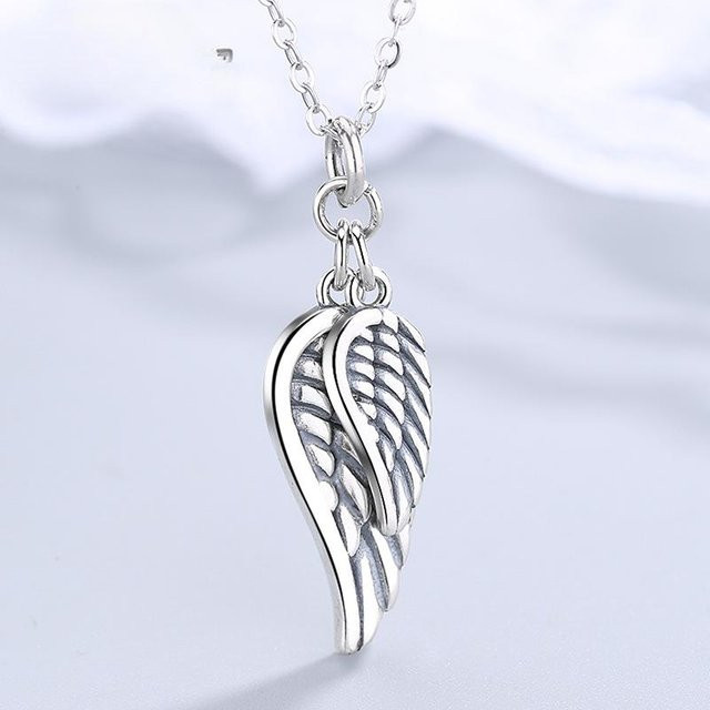 Lucky Star Jewelry Halskette, 925 Silber, Engel Flügel, Damen - Bild 1