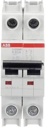 ABB S202MR-K60 Leitungsschutzschalter 60A 400V in Weiß - Bild 1