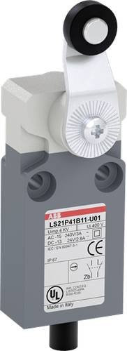 ABB LS21P41B11-U01 Positionsschalter mit Kuppenstößel, 10A, grau, IP67 - Bild 1