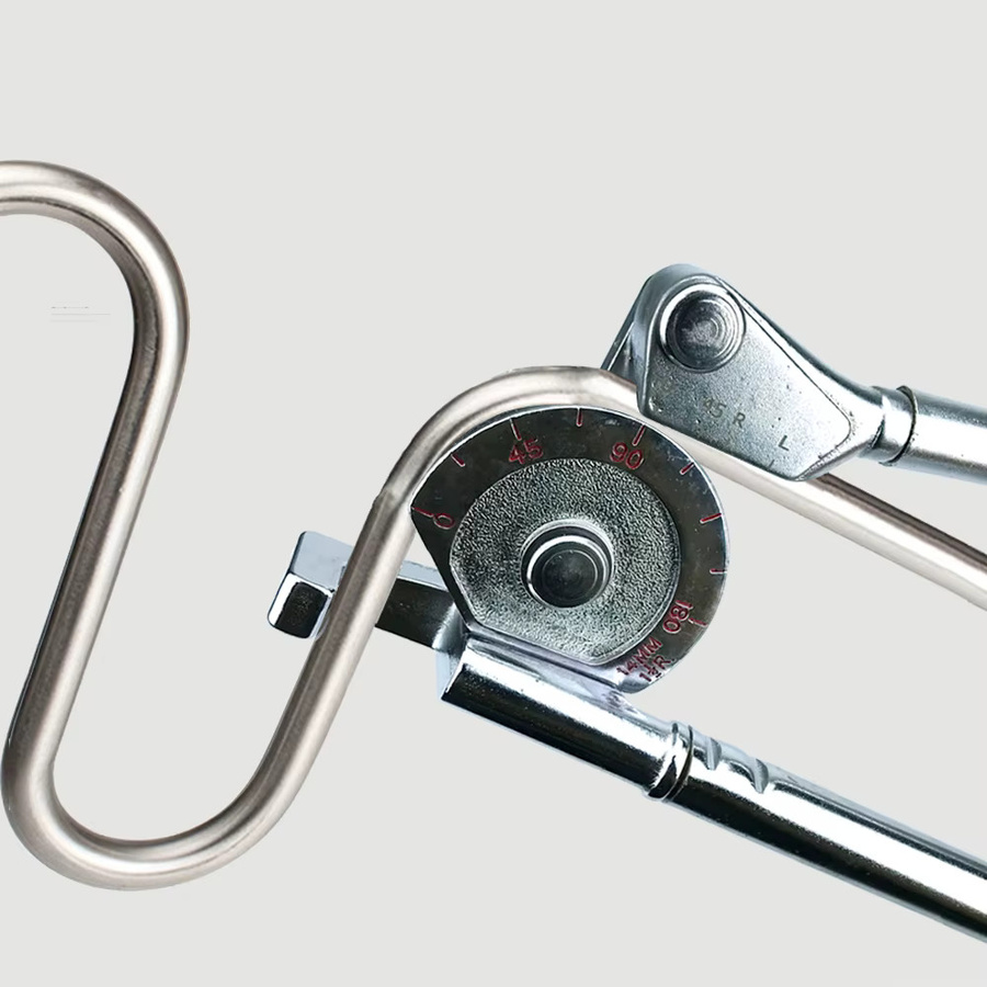QDS Manueller Rohrbieger für 14 mm Außendurchmesser, 0–180 Grad, Farbe: Silber - Bild 2