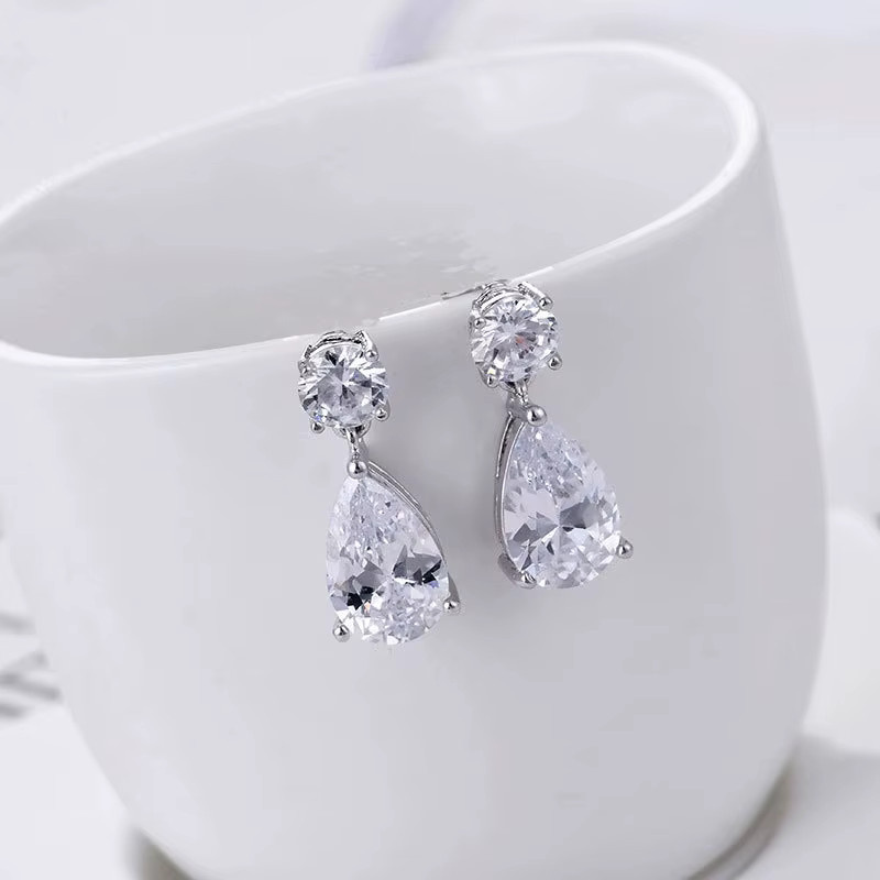 SAY Ohrringe, 925 Sterlingsilber, Moissanit, Damen - Bild 4