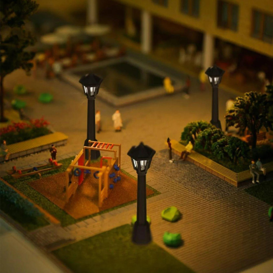 Yiran toy Miniatur Straßenlaterne Lampe 14-teiliges Set - Bild 2