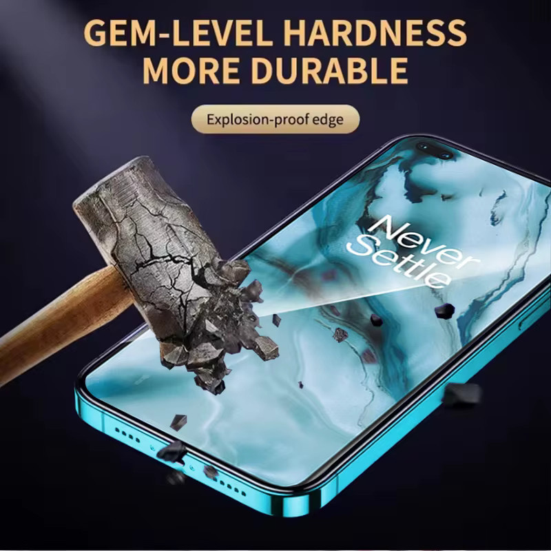 3er-Set gehärtetes Glas als Displayschutz für OnePlus Nord 1+ transparent mit Fingerabdruck-Entsperrfunktion - Bild 2