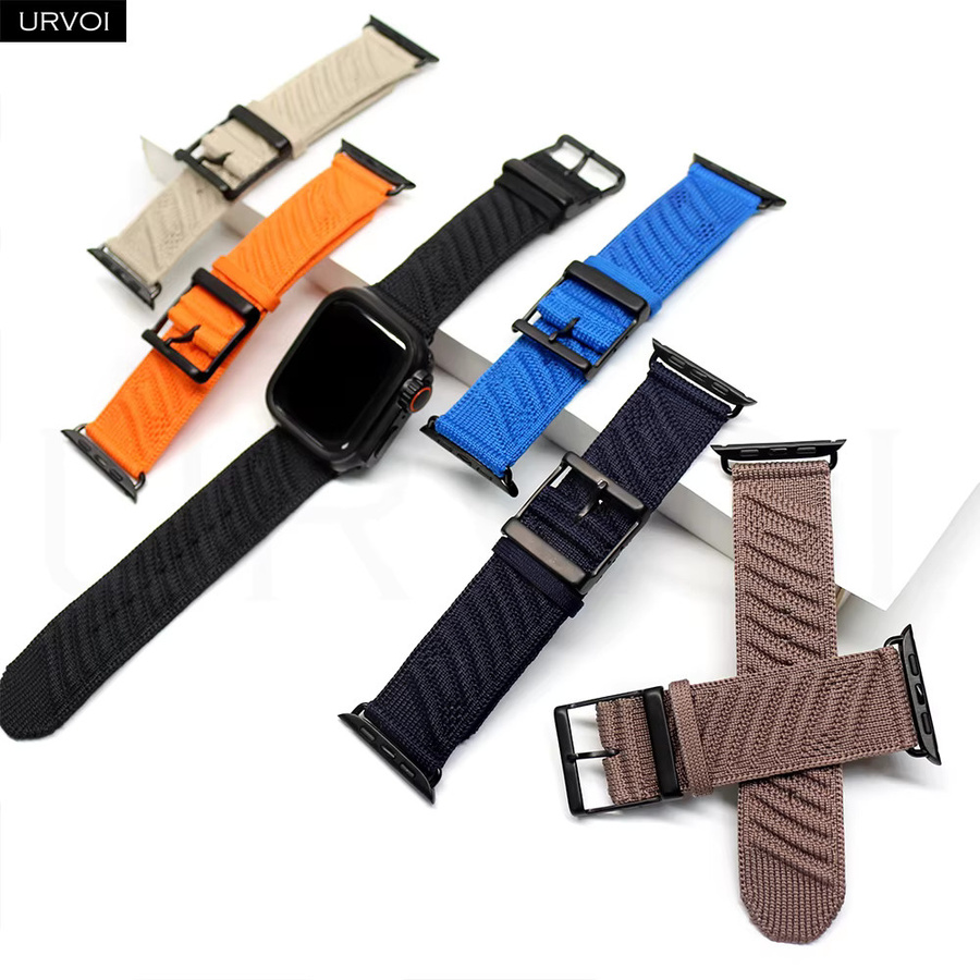 URVOI Uhrenarmband Polyamid, Blau, 45 46 49 mm - Bild 1
