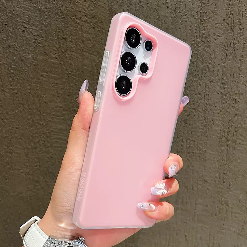 Matte Schutzhülle in Bonbonfarben für Samsung Galaxy S26 S25 S24 S23 Ultra S22 Plus S21 FE A17 A37 A57 A56 A55 A36 A35 A16 A54 in Multicolour und Weiß - Bild 1