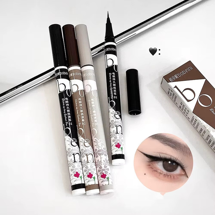 Eyeliner Flüssigstift, Kaffeebraun, Matt - Bild 4