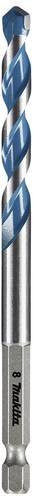 Makita E-15045 Hartmetall Mehrzweckbohrer mit 8 mm Durchmesser und 1/4 Zoll (6,3 mm) Innensechskant in Blau - Bild 1