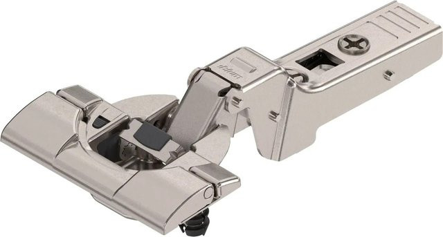 Blum Clip Top Blumotion Profiltürscharnier mit Feder, 95 Grad, gekröpft, Inserta, vernickelt, Silber - Bild 1
