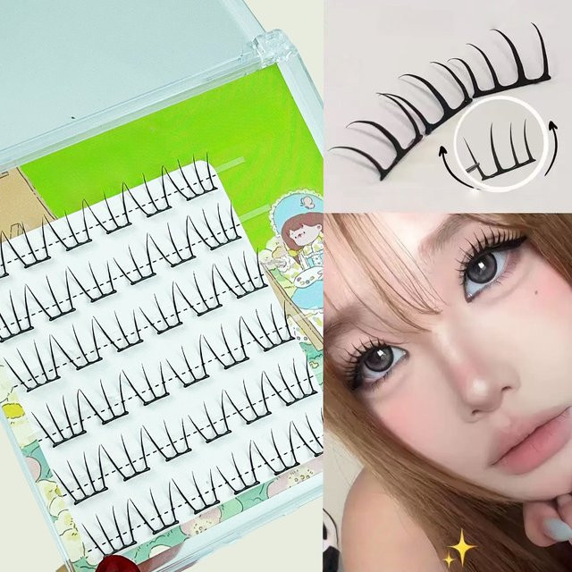 LIMEIKAI Künstliche Wimpern, 36 Cluster, C-Locken, Natürlich, Damen - Bild 1