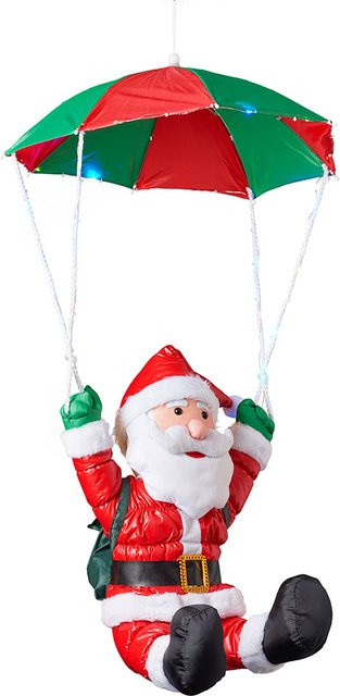 XL-LED-Weihnachtsmann mit LED-Fallschirm - Bild 1