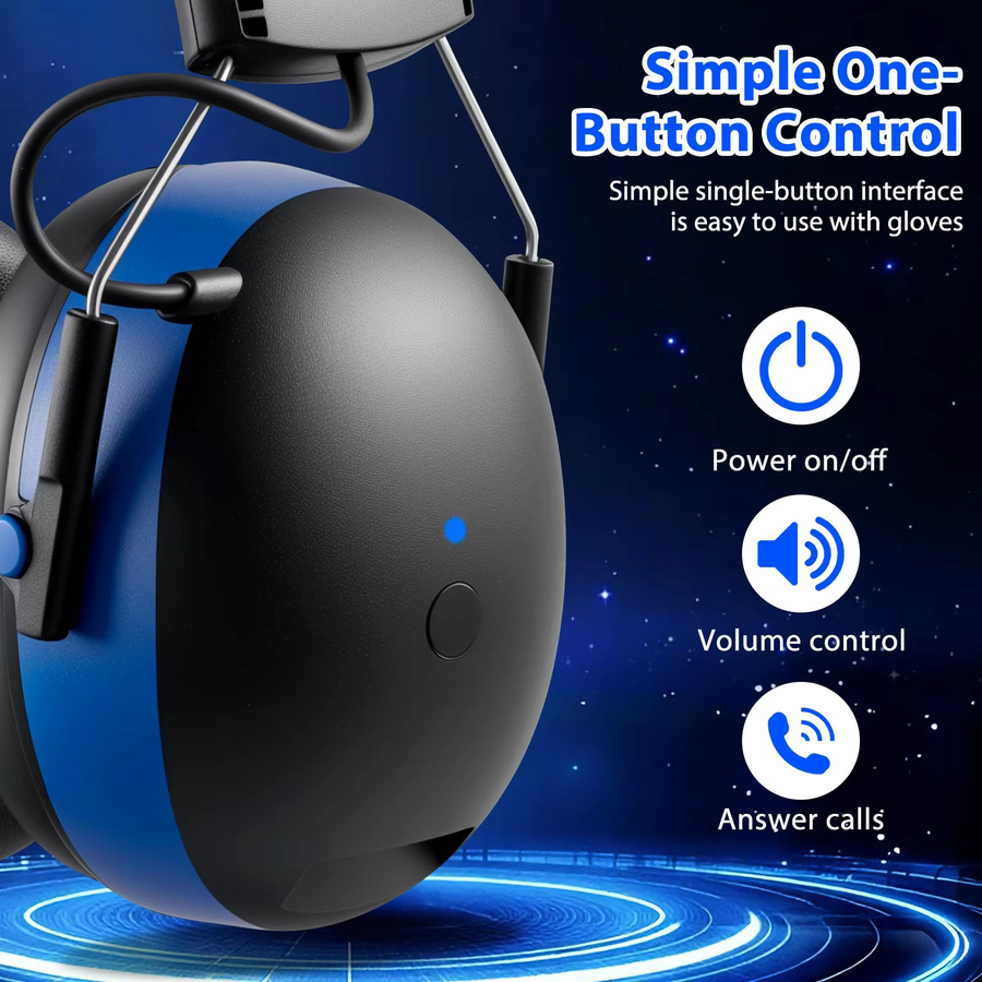Combat Bluetooth-Kopfhörer NRR28DB Gehörschutz-Ohrenschützer mit Geräuschunterdrückung - Bild 5