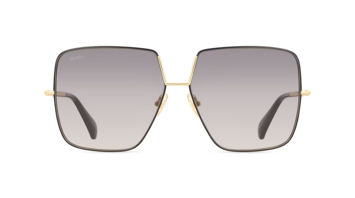 Max Mara MM0082 Sonnenbrille Pilot, Vollrand, Metall, Unisex, gold - Bild 1