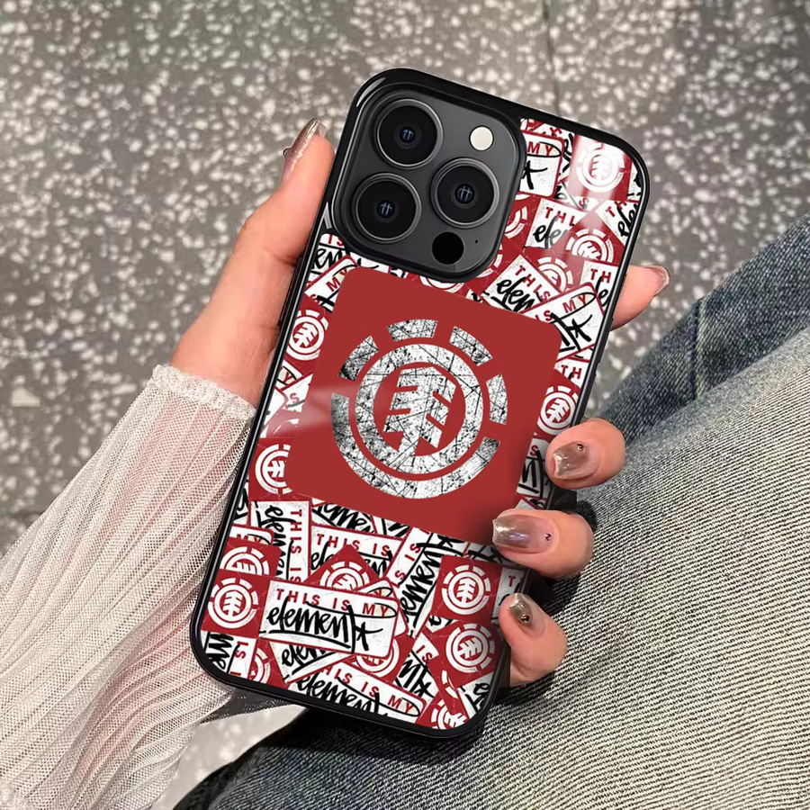 E-Element MagSafe Handyhülle mit Skateboard-Logo für iPhone 11 bis 16 Pro Max Plus Mini in Rot - Bild 6