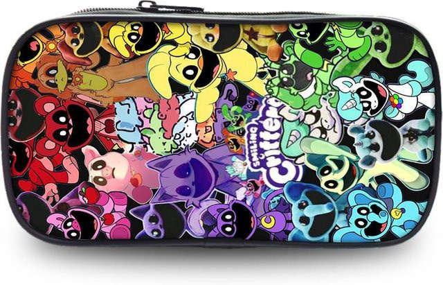 CrimsonCraft Catnap Poppy Playtime Federmäppchen für Schüler in Schwarz und Multicolour mit großem Fassungsvermögen - Bild 1