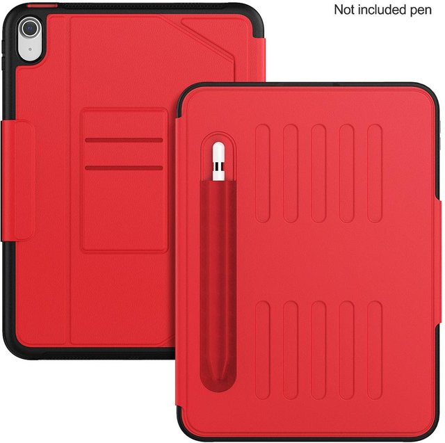 Apple iPad 11. Generation 11 Zoll Smart Cover Tablet-Hülle mit faltbarer Rückseite in Rot - Bild 1