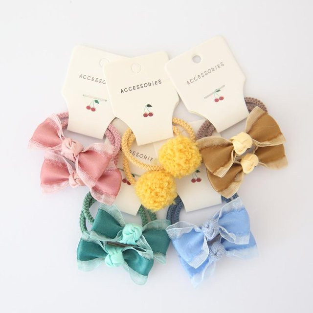 NATAWA Haarband Kinder, 5 Paare, Schleifen, Blumen, Bunt - Bild 1