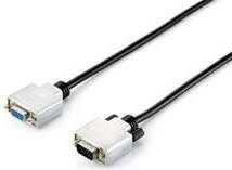 equip Videokabel HD-15 (M) auf HD-15 (W) in Schwarz, Länge: 20 m - Bild 1