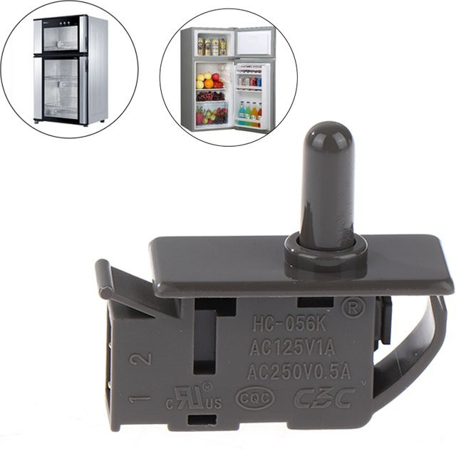 HC-056K Druckknopf Schalter für Weinschrank, Kühlschrank und Gefrierschrank in Grau - Bild 1