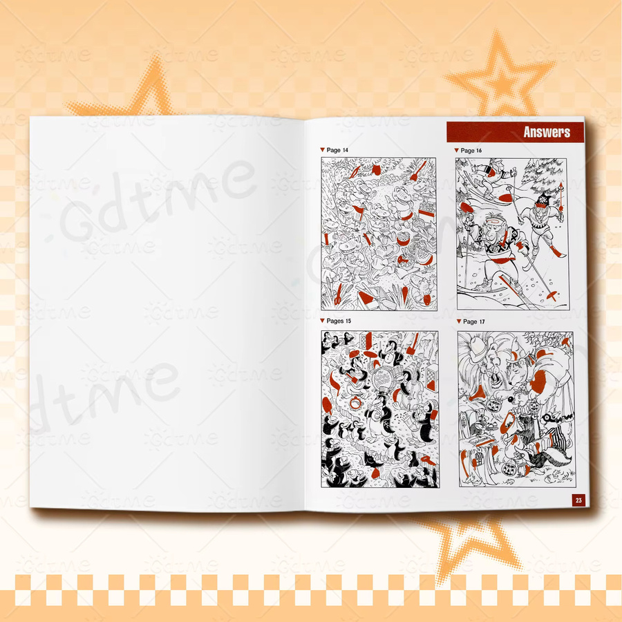 Verstecktes-Objekt-Puzzle und Malbuch für Erwachsene in Multicolor zur Förderung der Konzentration und zum Stressabbau - Bild 2