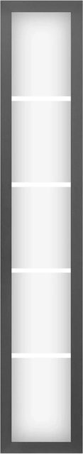 Splendoor Seitenteil für ThermoSpace Haustür in Anthrazit mit Glas und Aluminium, Breite: 30 cm, Höhe: 210 cm - Bild 1