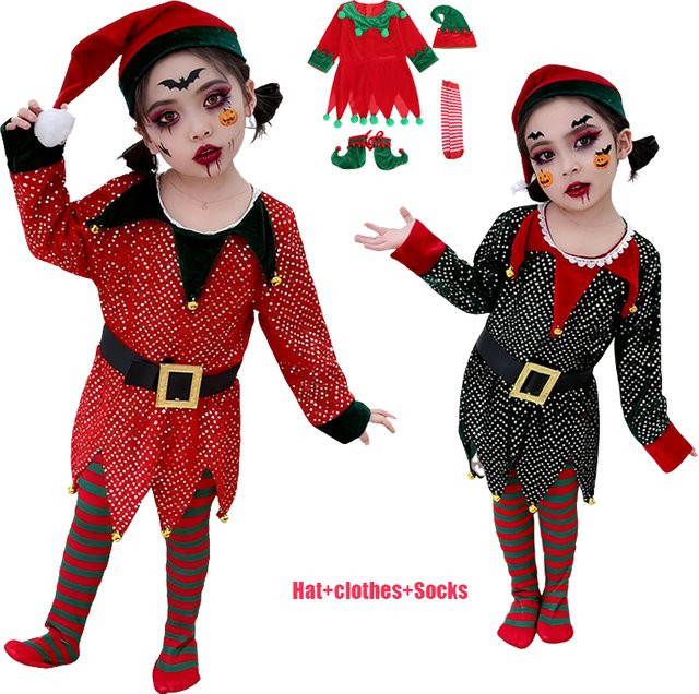 TONGTONGMI Mädchen Cosplay Kleid Weihnachtskostüm, Fantasy, Set / Bundle - Bild 1