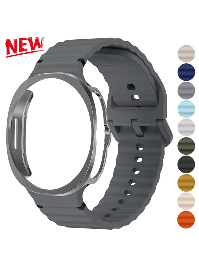 FancyWrist Uhrenarmband Samsung Galaxy Watch 8 Classic 46 mm, Silikon, Schwarz - Bild 4
