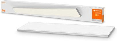 LEDVANCE Planon Frameless Panel Leuchte für Innen, Warmweiß (3000K), 35W, B: 1200 mm, T: 100 mm, H: 10 mm, Weiß