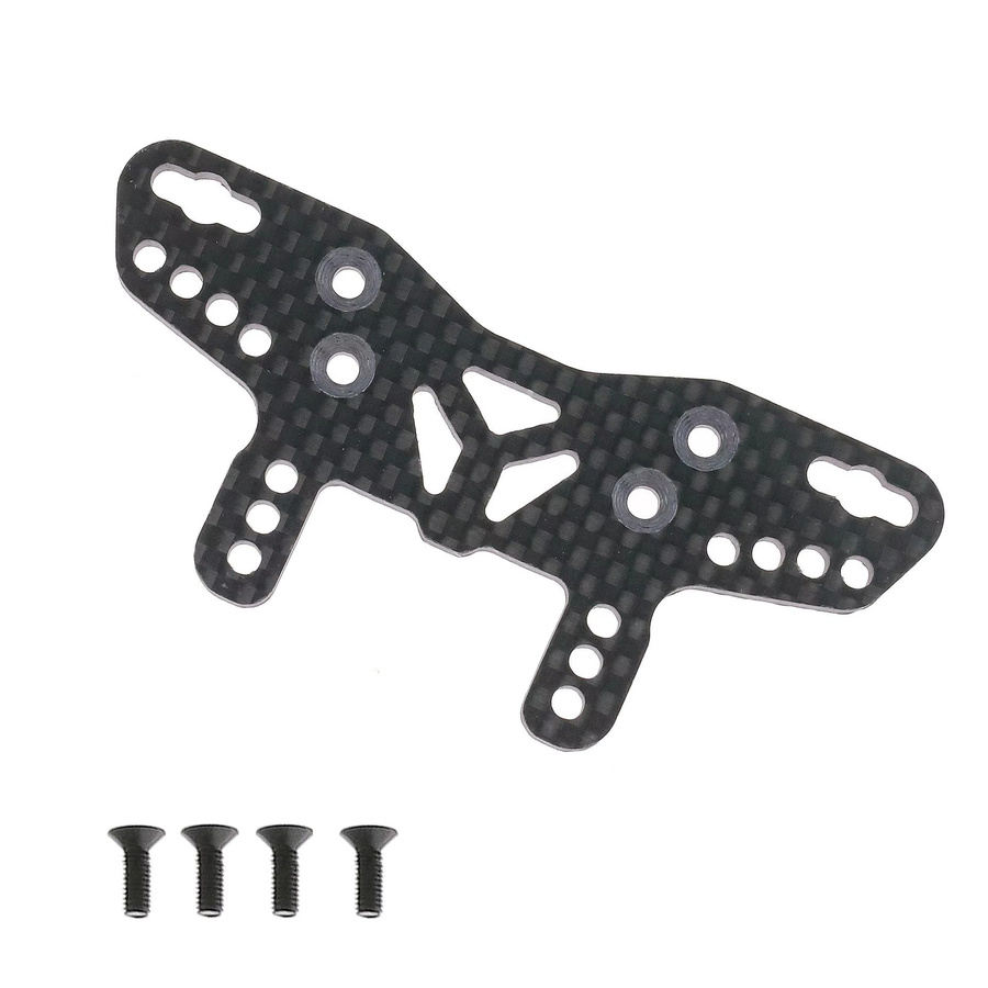 Tamiya Carbonfaser-Stoßdämpferplatten, 2-teiliges Set, 1:10 - Bild 3