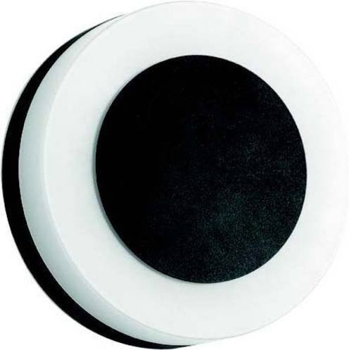 Brumberg LED-Wandleuchte Up-Down Schwarz IP54 9W Warmweiß - Bild 1