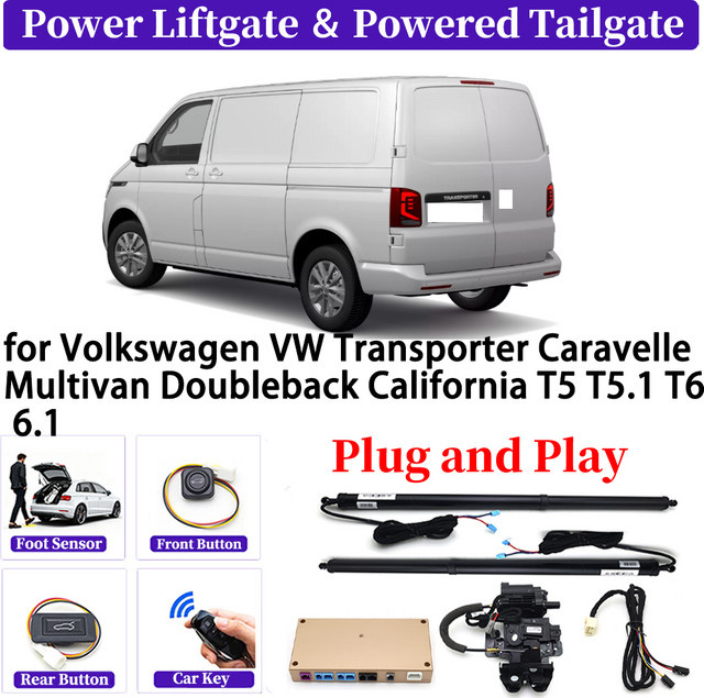 ZJCGO Elektrische Heckklappe für Volkswagen VW Transporter Caravelle Multivan Doubleback California T5 T5.1 T6 T6.1 - Bild 1