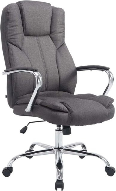 CLP Bürostuhl Xanthos V2 Executive Chair aus Stoff in Dunkelgrau mit Armlehnen und Rollen - Bild 1