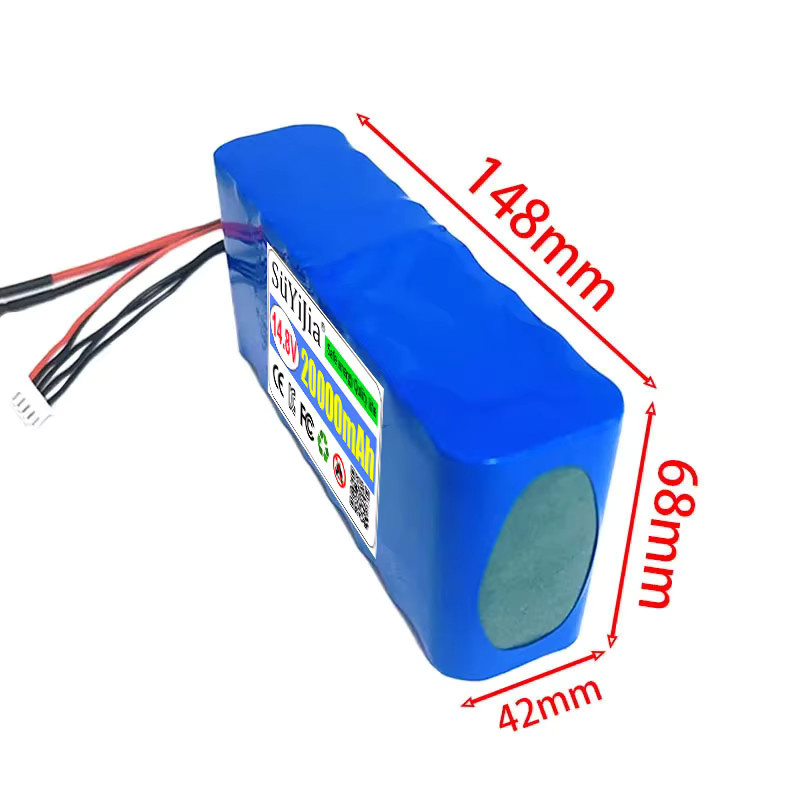 SUYIJIA Lithium-Ionen-Batterie 14,8V 20000mAh 4S4P mit XT60 Stecker, Blau - Bild 2
