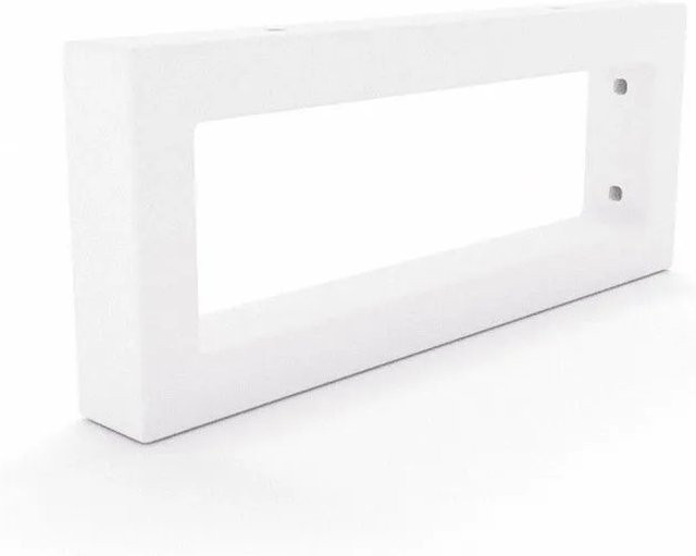 HEVVA Waschtischhalterung RHEIN Wandmontage Weiß Matt, Höhe: 10 cm, Tiefe: 25 cm - Bild 1
