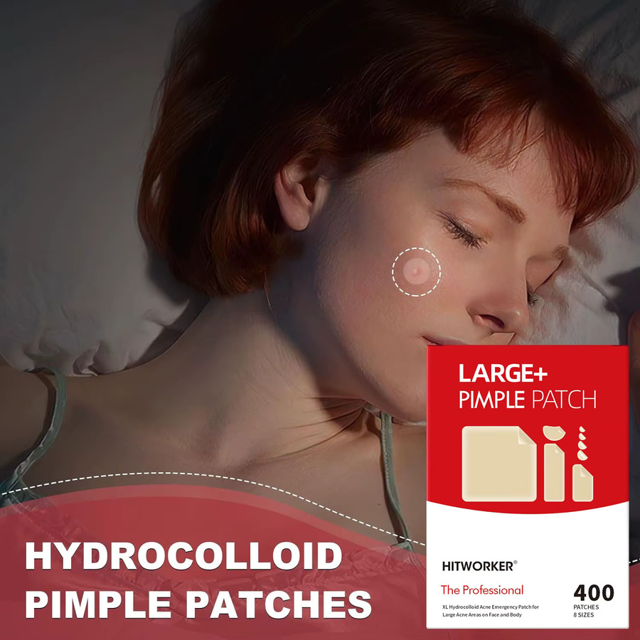 HITWORKER Akne-Pflaster Hydrogel, 400 Stück, Unisex - Bild 3