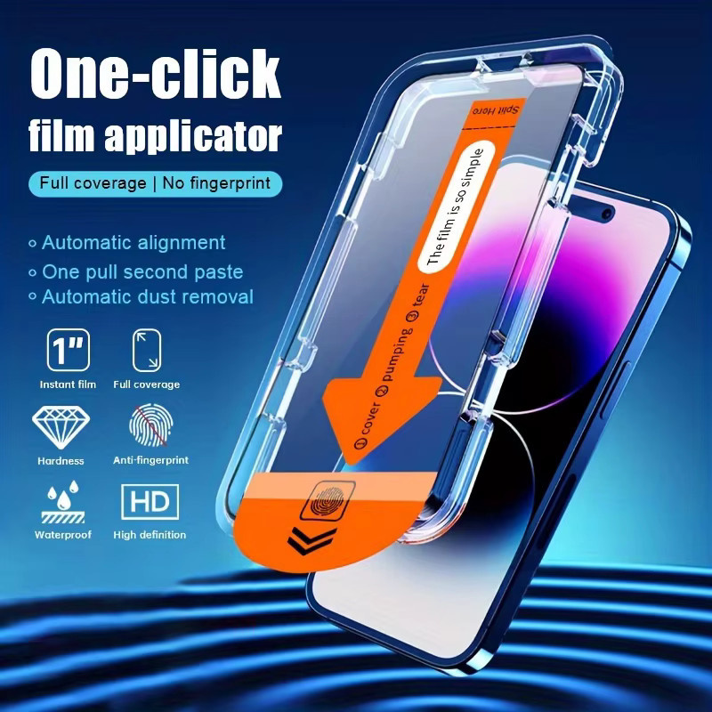 Transparentes Displayschutzfolie mit oleophober Beschichtung für Samsung Galaxy A55 A54 A53 A56 A52 A52S A17 A16 A15 A14 A35 A34 A33 A51 für eine staubfreie Installation - Bild 2
