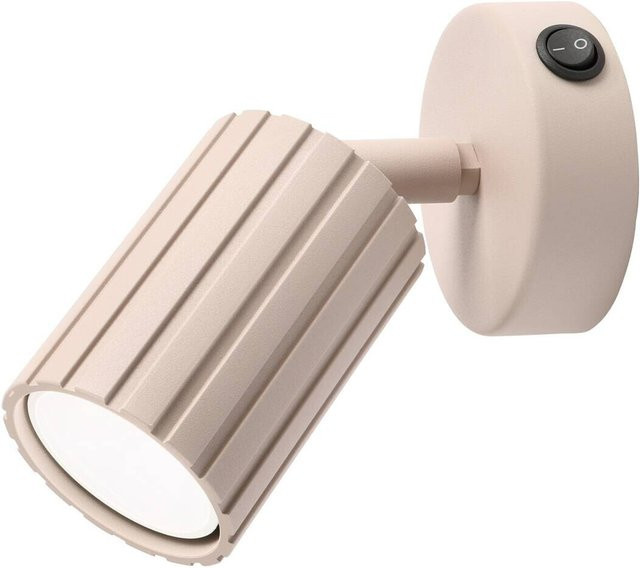 Lamkur Wandleuchte Prisma in Beige aus Stahl mit GU10 Fassung, B/H/T: 8 x 16 x 8 cm - Bild 1