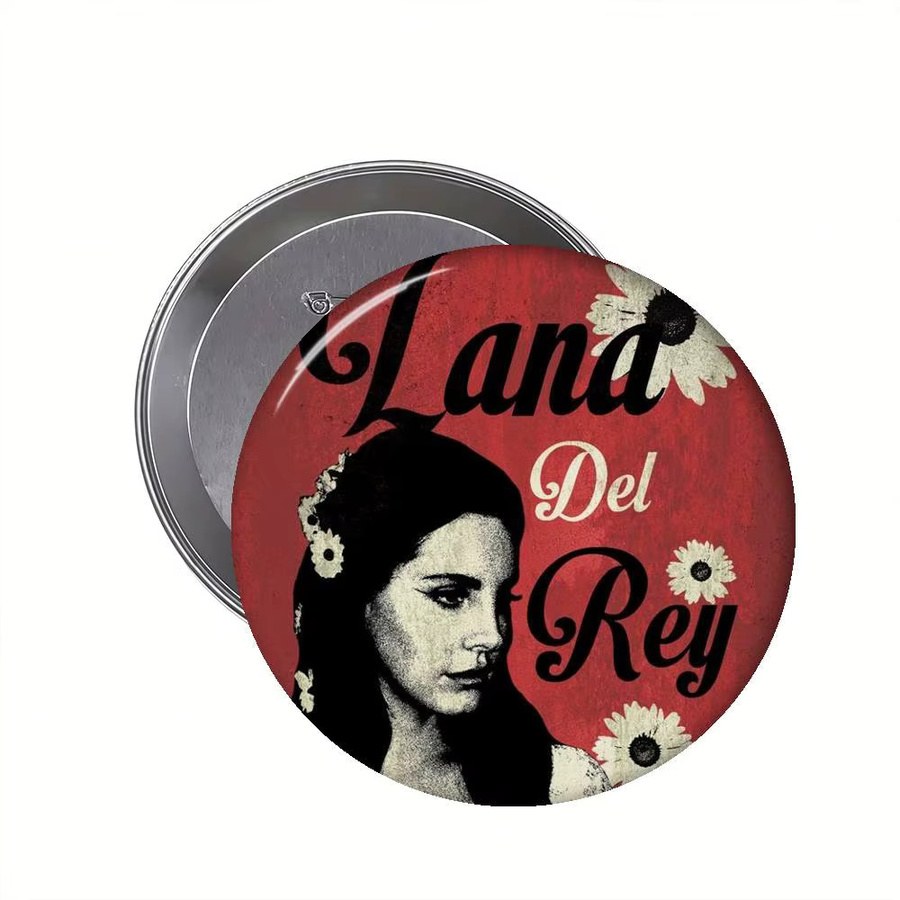 Anstecker Lana Del Rey Cartoon, Metall, Bunt - Bild 6