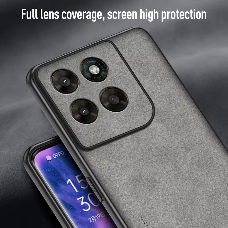 Motorola Business Schafsleder Handyhülle in Grau für Moto G77 G67 G57 G17 G86 G56 G85 G55 G15 G05 Edge 70 Ultra Fusion Protect Cover - Bild 3