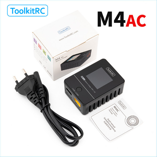 ToolkitRC M4AC 1S 2S 3S Lipo-Akkuladegerät, 30W, mit IPS-Display, XT30/XT60-Schnittstelle - Bild 1