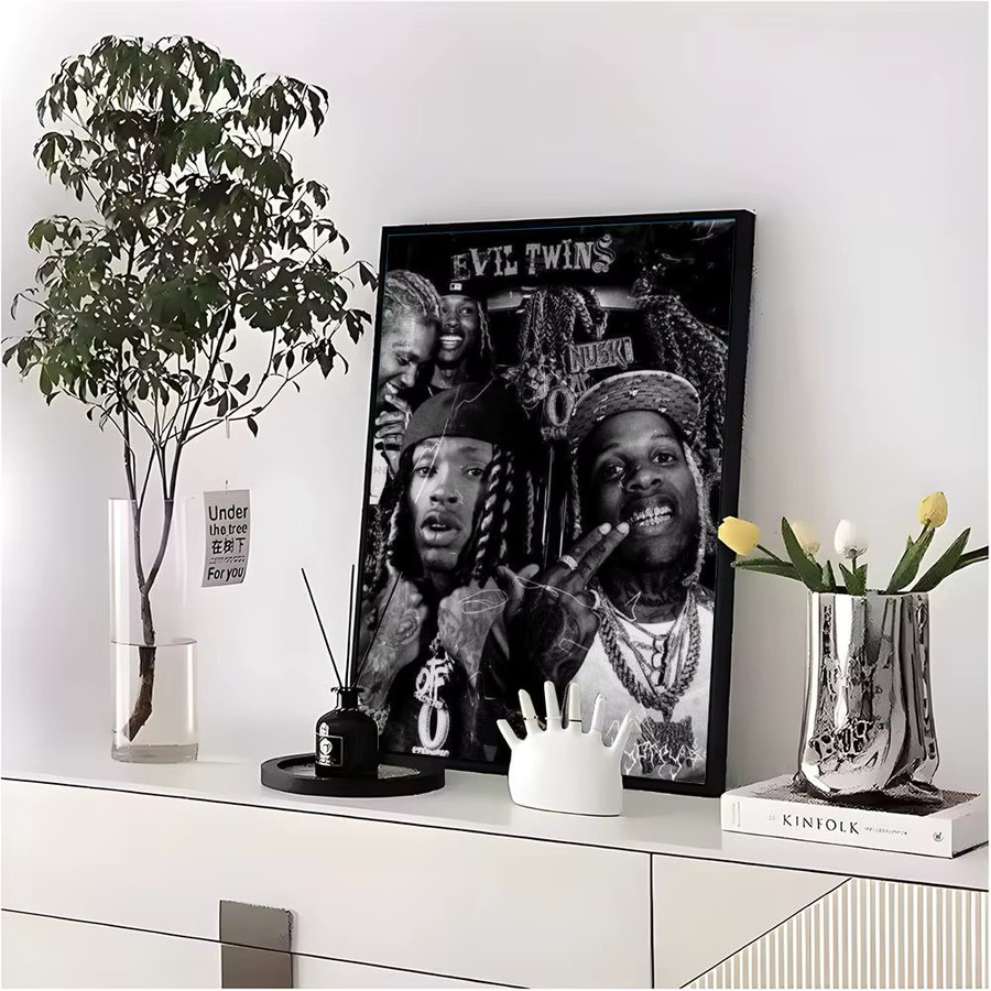 K-King Rapper HD-Kunstposter, selbstklebend und wasserfest, ästhetische Wanddekoration für dein Zuhause, Wohnzimmer oder Bar, B: 20 cm, H: 15 cm - Bild 6