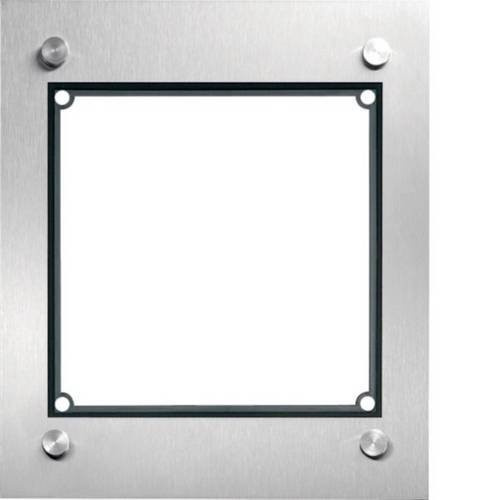 Hager REM101X Rahmen in Silber aus Edelstahl - Bild 1