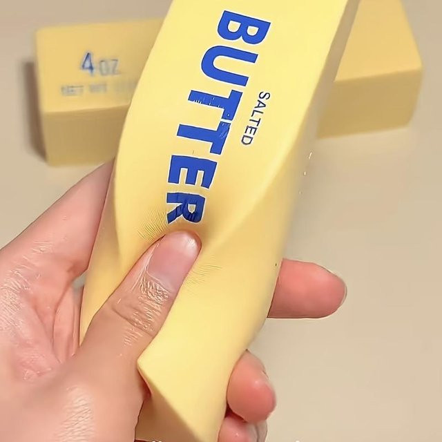 PRELEXT Knetspielzeug Butterstange mit langsamer Rückfederung, 2-teiliges Set - Bild 1