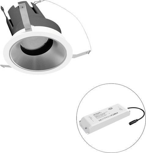 EVN LED-Deckenstrahler F01R14AM3840L24P in Weiß, rund und verstellbar - Bild 1