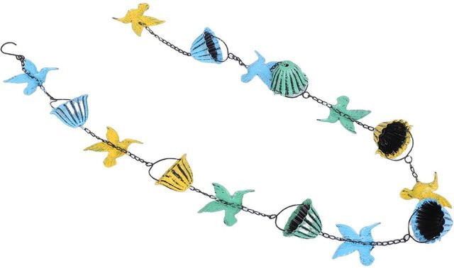 Dekorative Kolibri Regenauffangkette aus Eisen von Fishine in Bunt, Länge: 240,8 cm - Bild 1