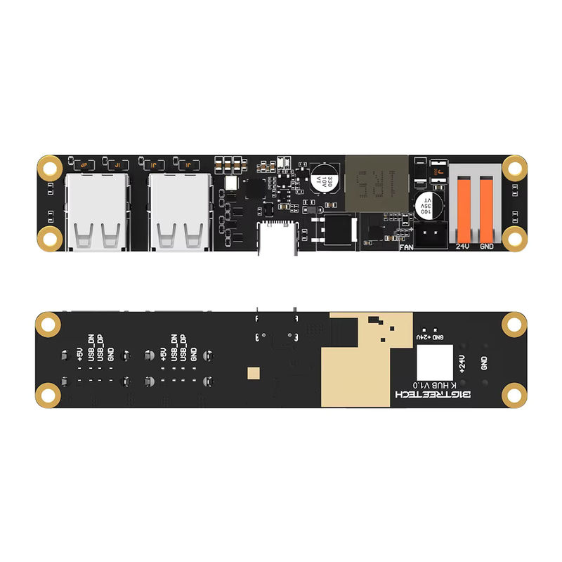 BIGTREETECH K Hub-Netzteilmodul in Schwarz mit aktivem thermischem Management und USB-Splitter-Expander für Voron Klipper 3D-Drucker - Bild 3