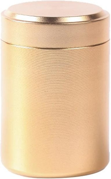Yipinghong Vorratsdose aus Metall in Gold, luftdicht und auslaufsicher für Tee, Kaffee oder Zucker - Bild 1