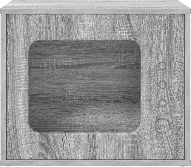 vidaXL Katzenhaus in Grau Sonoma aus Holzwerkstoff, B/T/H: 51 x 30 x 42 cm - Bild 1