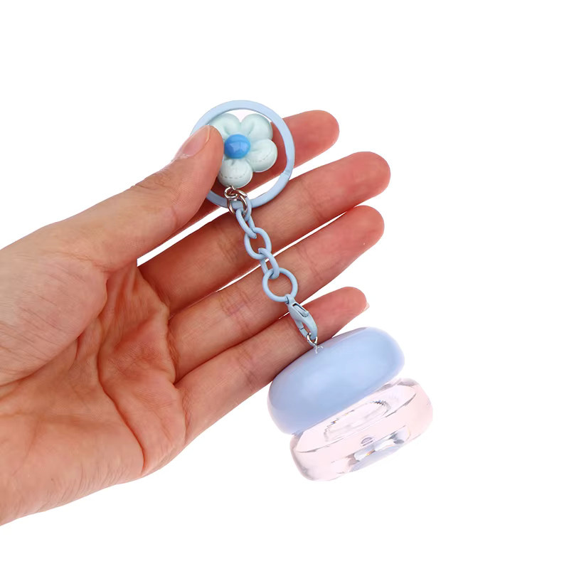 KuZHEN Mini Leere Kunststoff Lippenmaske Gläser mit Schlüsselanhänger, 5g - Bild 2