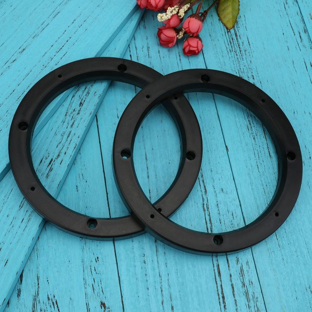 Universeller 6,5 Zoll Auto-Lautsprecher Abstandshalter Adapter mit abgeschrägter Form in Schwarz - Bild 1