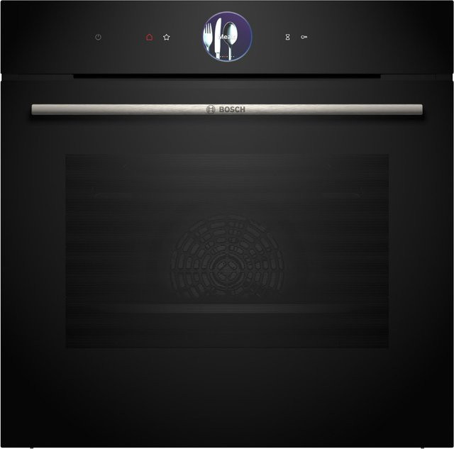 Bosch Serie 8 Einbaubackofen HBG7363B1 in Schwarz mit 71 l Volumen, Smart Home Integration und A+ Energieeffizienz, Breite: 59,4 cm - Bild 1